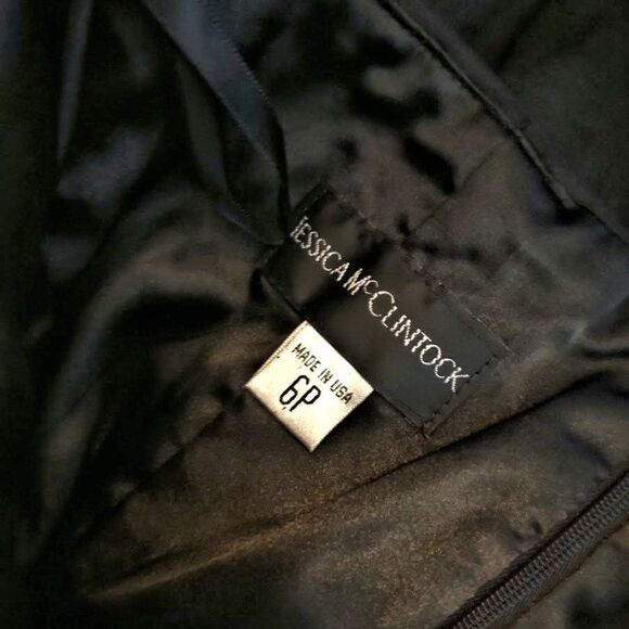 Vintage 90s y2k Jessica McClintock Mini Dress Formal Strapless Trashy 6 Petite - Picture 8 of 14